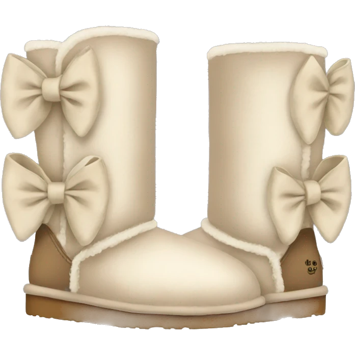 Uggs with a bow  emoji