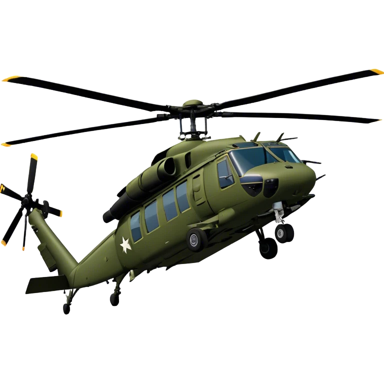 Sikorsky UH-60 Black Hawk - Sikorsky (Model Year: 2022) (Iconic colour: Olive green) emoji