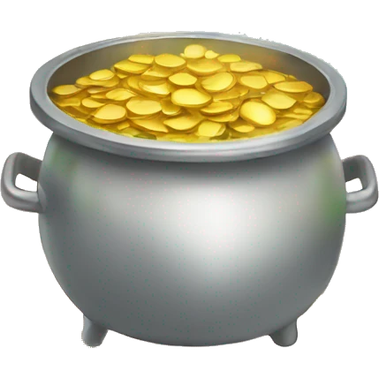 pot of gold at the end of the rainbow  emoji