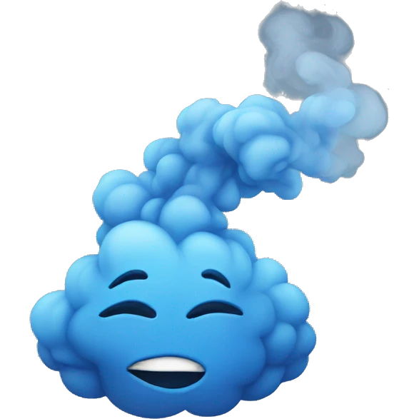 Blue smoke  emoji