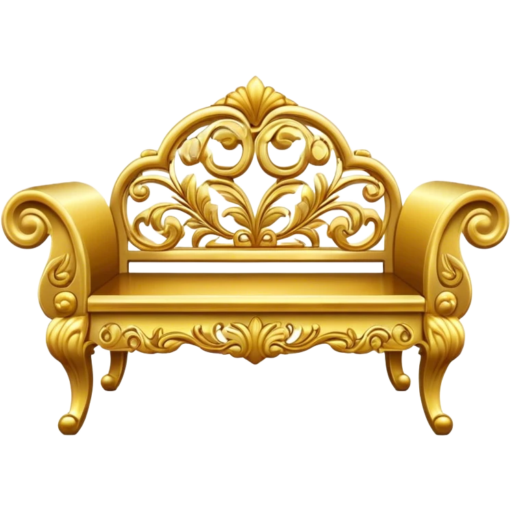 gold heaven very wide bench for 2 emoji