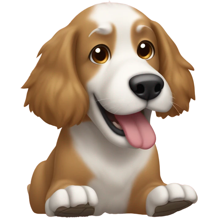 dog licking feet emoji