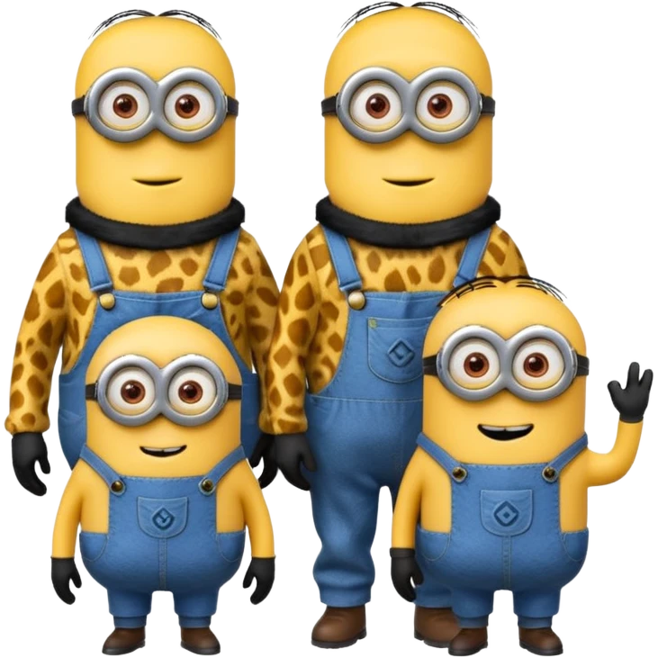 minions, animal skin cloth emoji