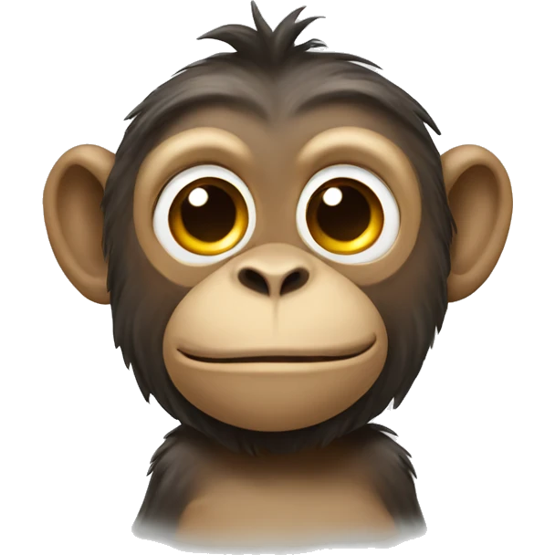 Monkey with hooide emoji