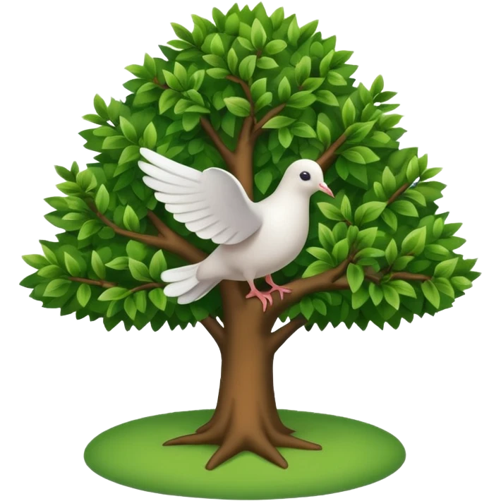 Tree and peace emoji