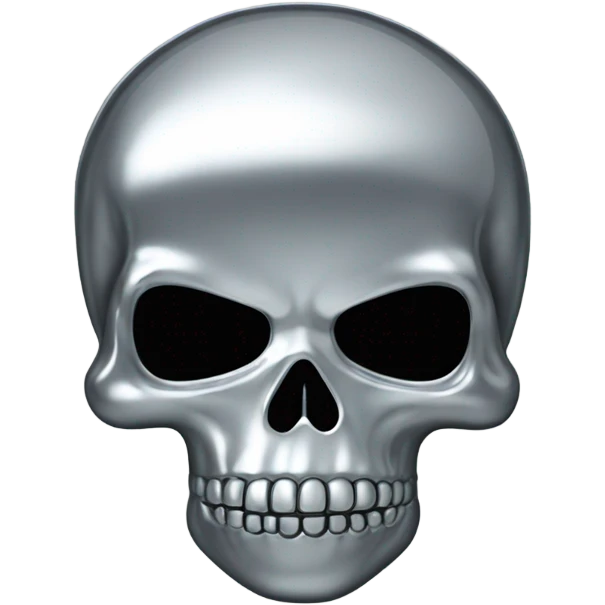 chrome skull with cross emoji