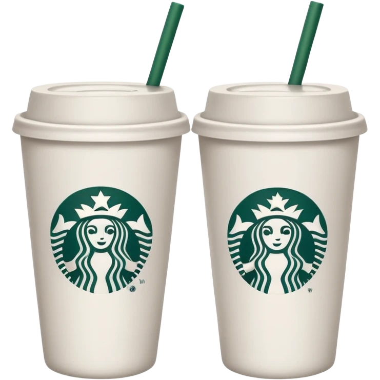 make a couple star bucks emojis and only make one cup emoji