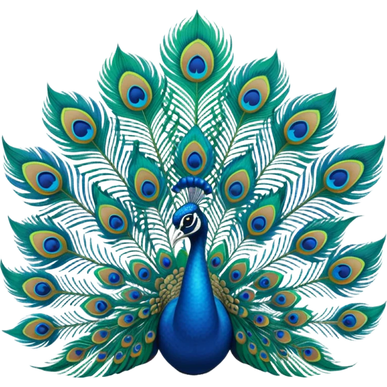 Peacock feathers emoji