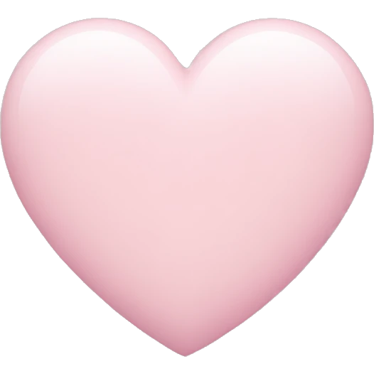 Pastel pink heart  emoji