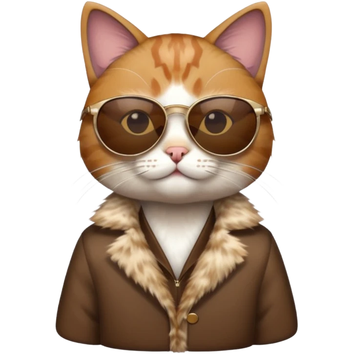 Cat wearing sunglasses emoji