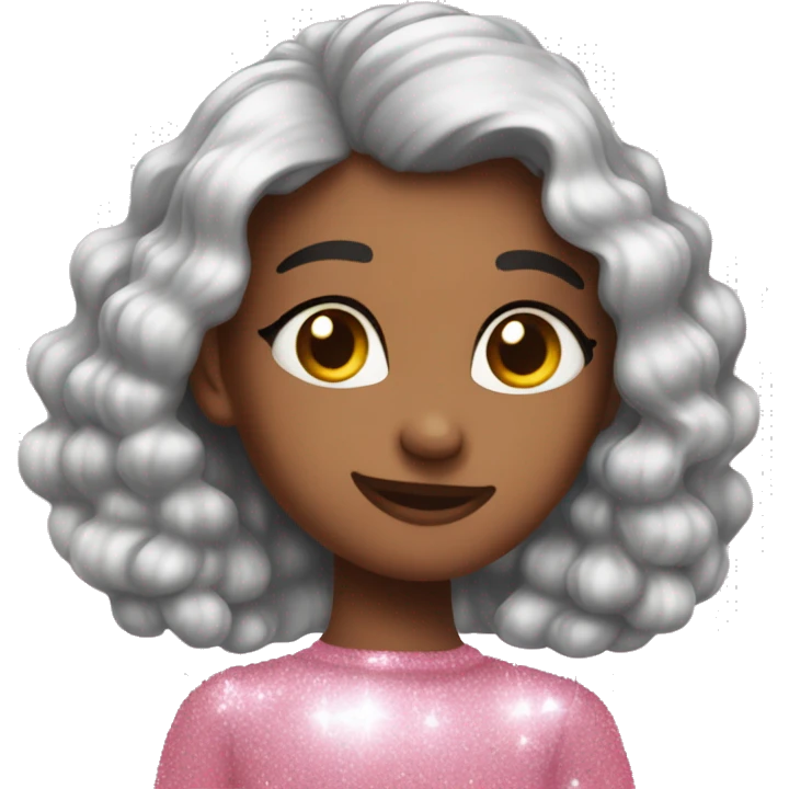 This emoji❤️ but sparkly shiny and baby pink emoji