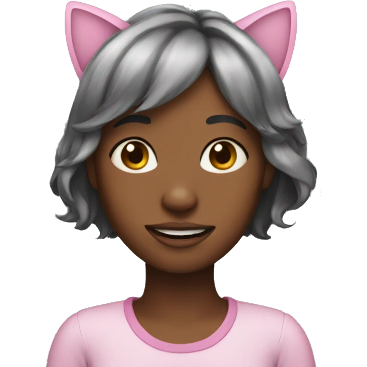 Girl with cat ears emoji