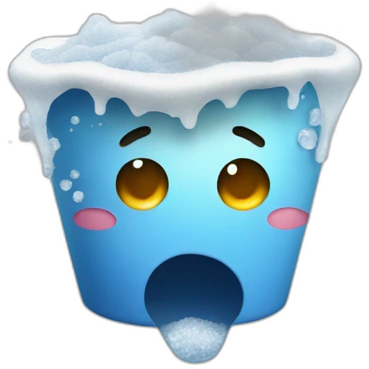 emoji Face with salt pouring out of mouth emoji