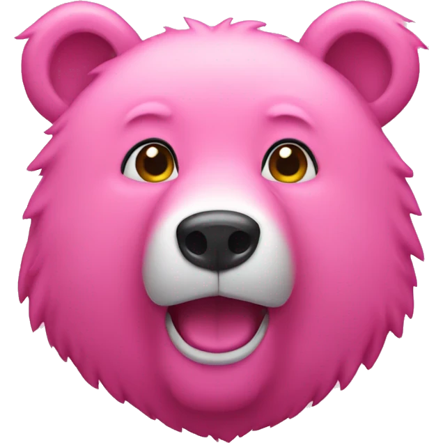 Pink bear emoji