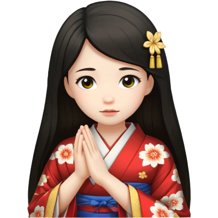 Girl bowing emoji