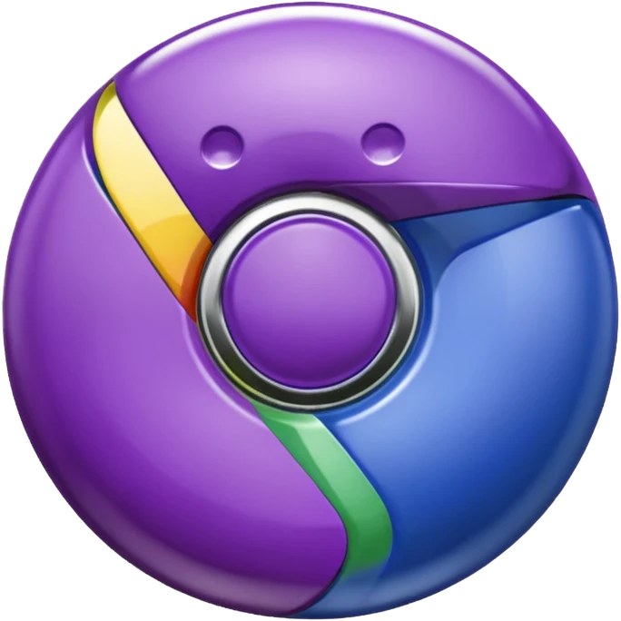 dark purple google chrome logo emoji