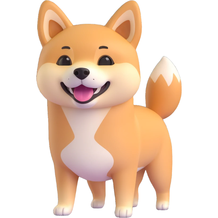 shiba inu happy emoji