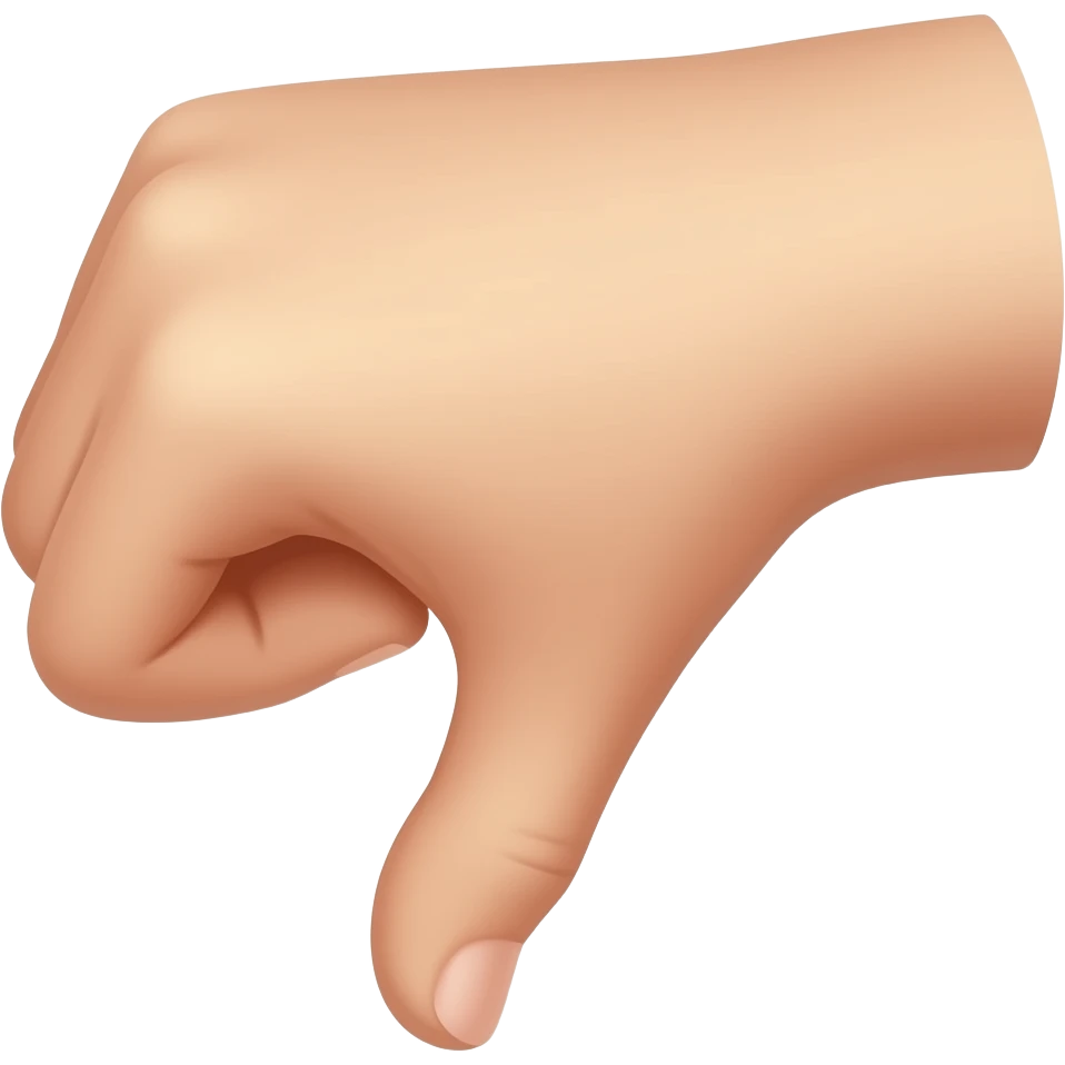 finger down emoji