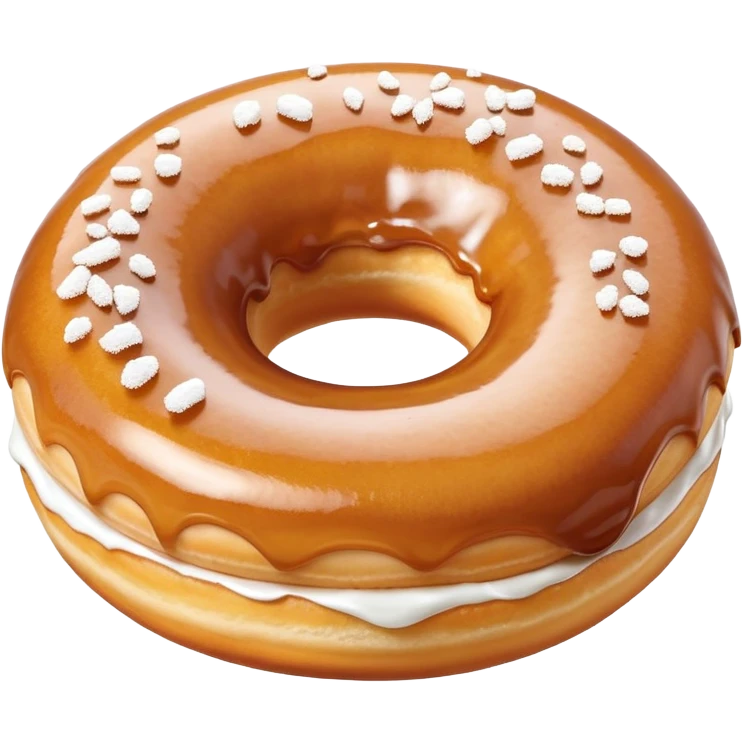 Finger in a donut  emoji