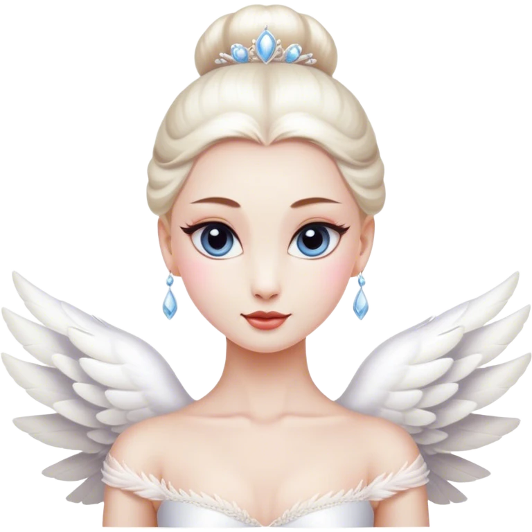 White swan ballerina  emoji