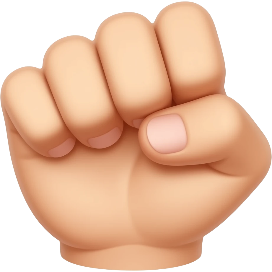 ✋ 이 이모티콘 모양 그대로에서 약지손가락 새끼손가락만 접은 모양으로 만들어줘 emoji