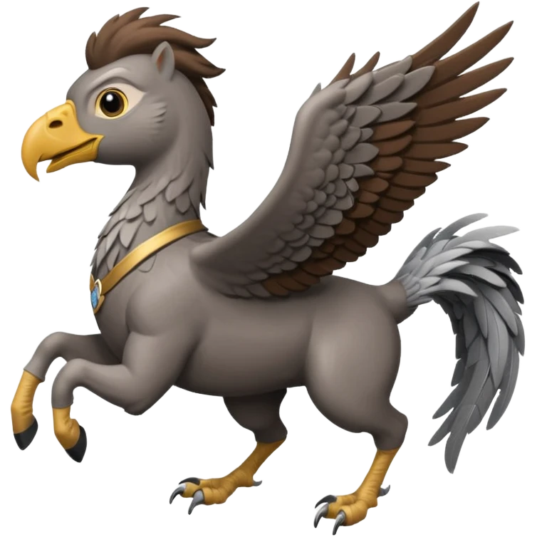 harry potter riding buckbeak emoji