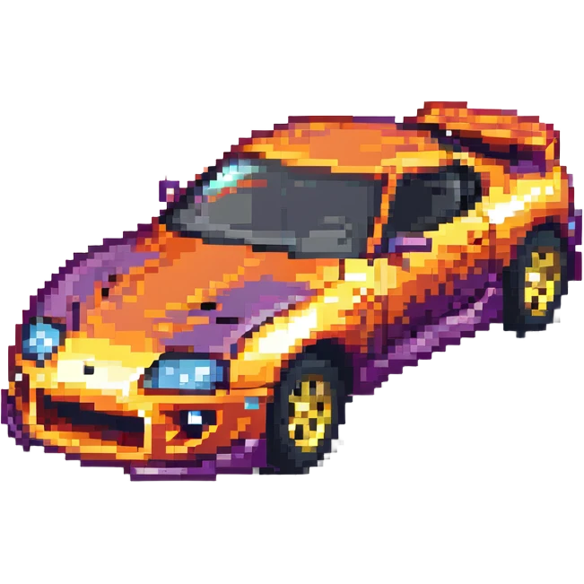 Hot Wheels Toyota Supra side view emoji
