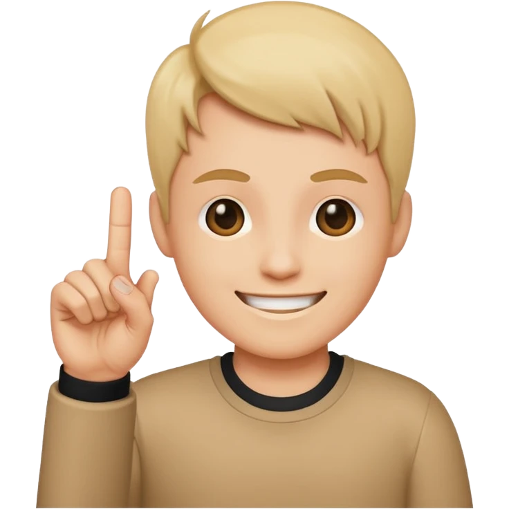 smile with middle finger emoji