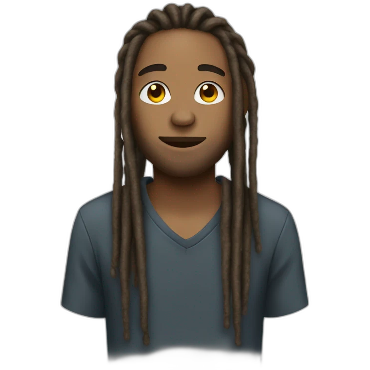 man with dreads emoji