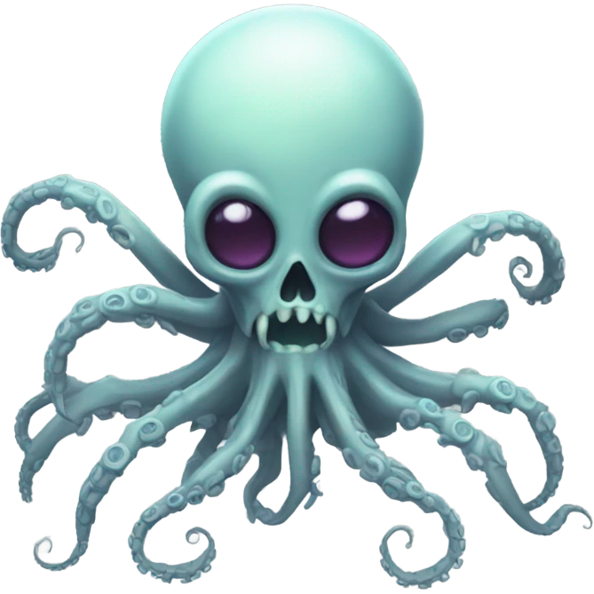 Alien Skeleton Octopus Robot King emoji