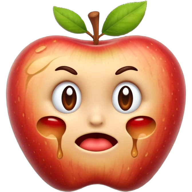 Spoiled apple emoji