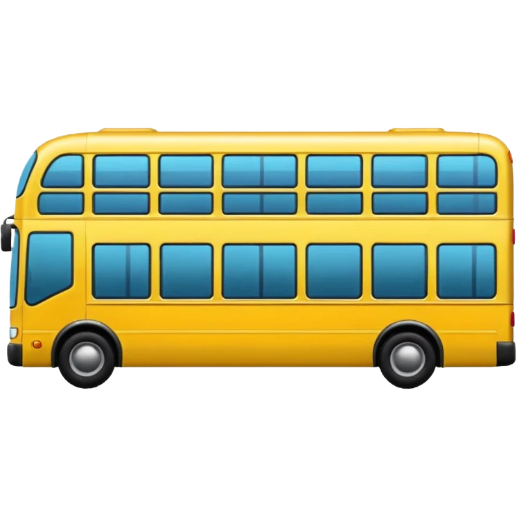 Bus image. View right Side. emoji