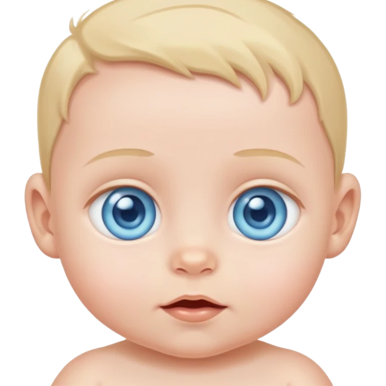Baby with blue eyes emoji