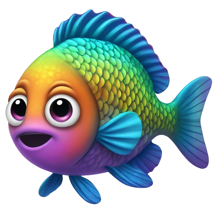 rainbow fish emoji