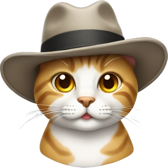 Cat with hat emoji