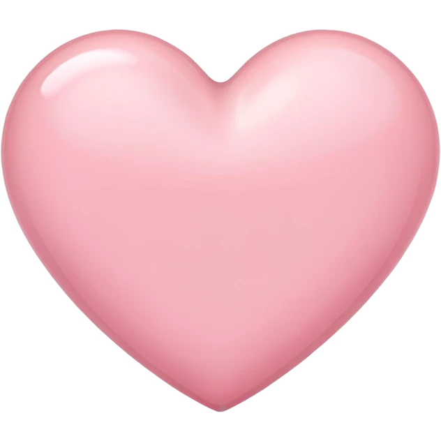 a soft pink heart emoji