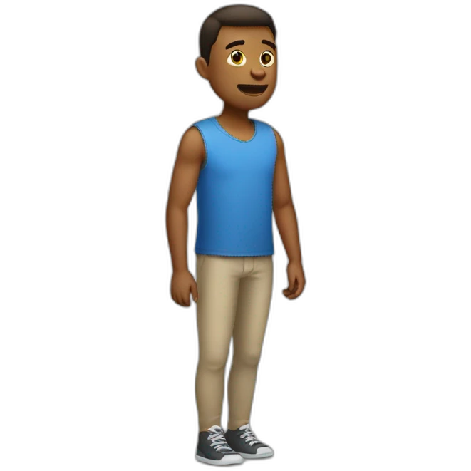 man with 3 legs emoji