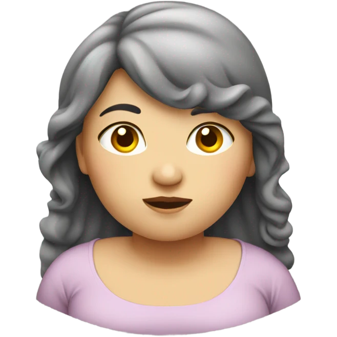 obese girl emoji