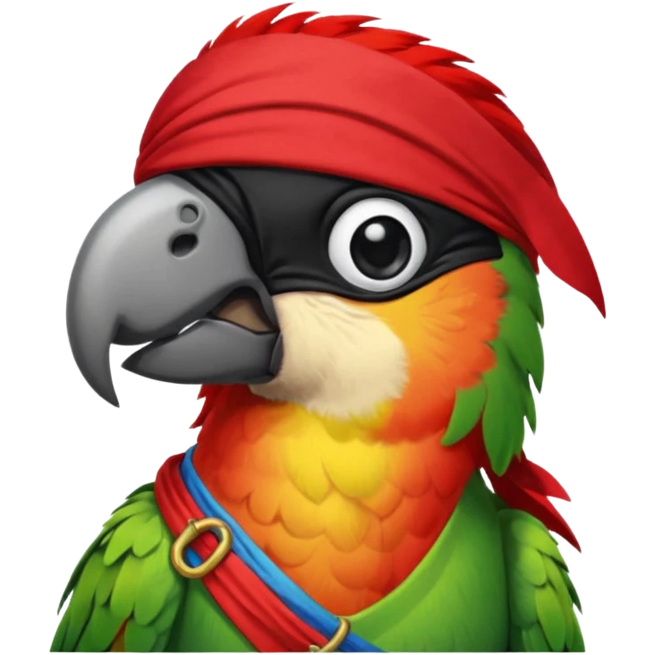 pirate and parrot emoji