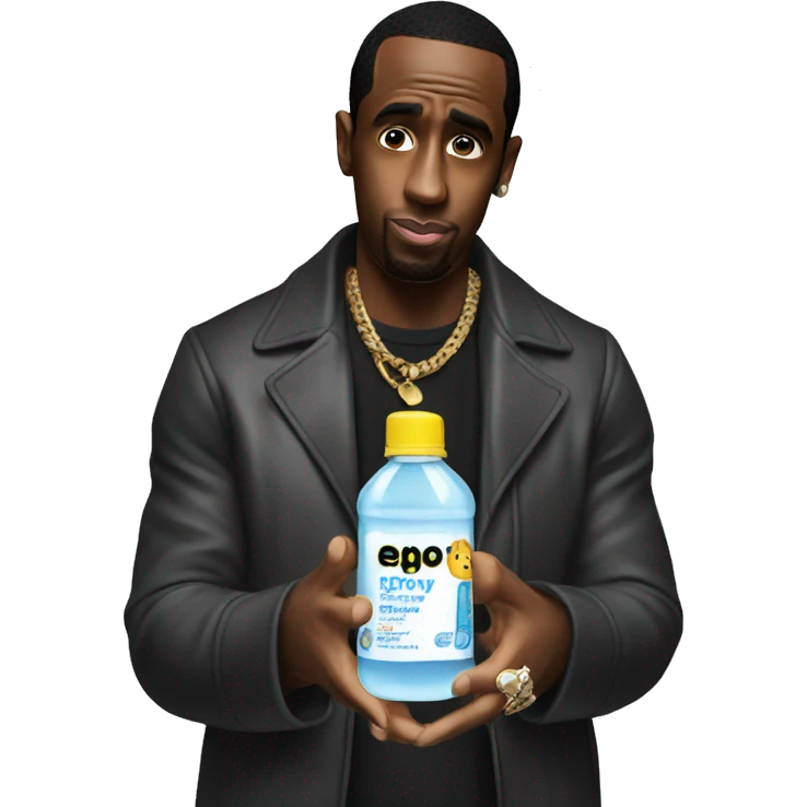 p diddy holding baby oil emoji
