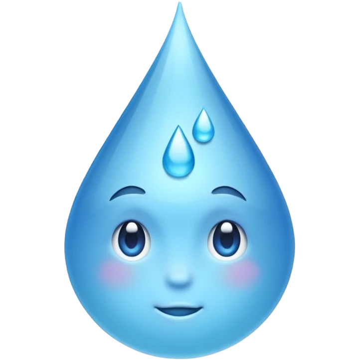 White water droplet emoji