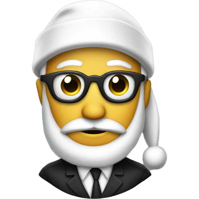 Spy with a santa hat emoji