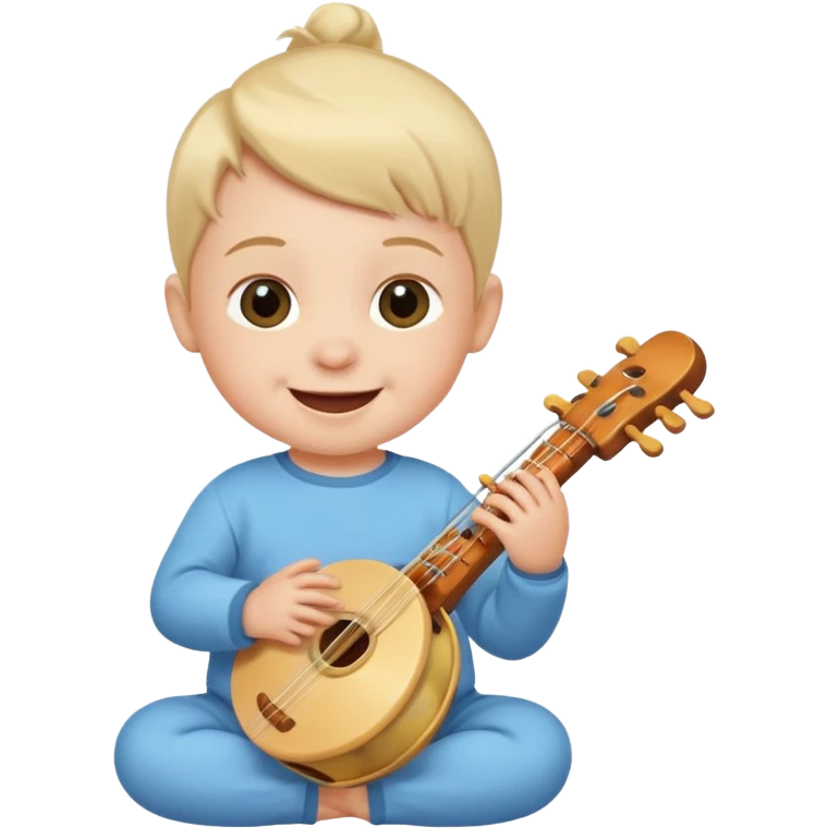 Baby playing music emoji