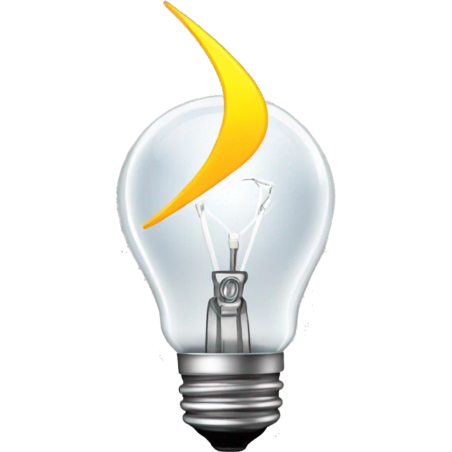 light bulb and lightning logo favicon for a 'go guess' word guessing game emoji