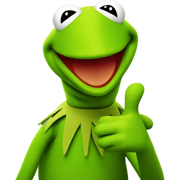 Kermit thumbs up emoji