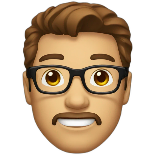 iron man with glasses emoji