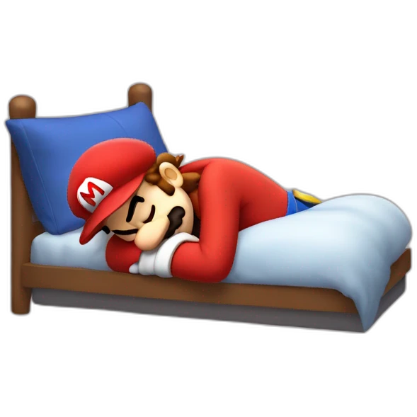 Sleeping Mario emoji