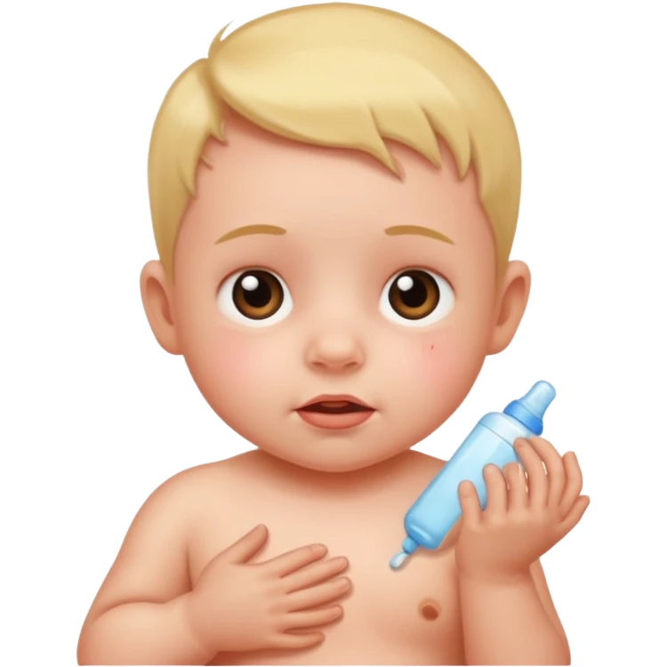 baby with skin rash emoji