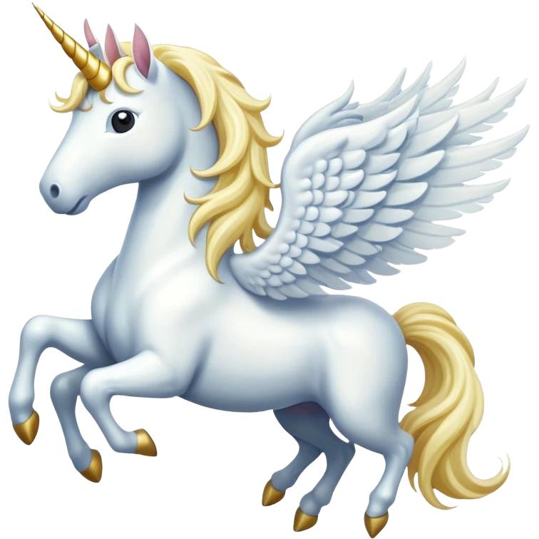 A unicorn fly with wings emoji