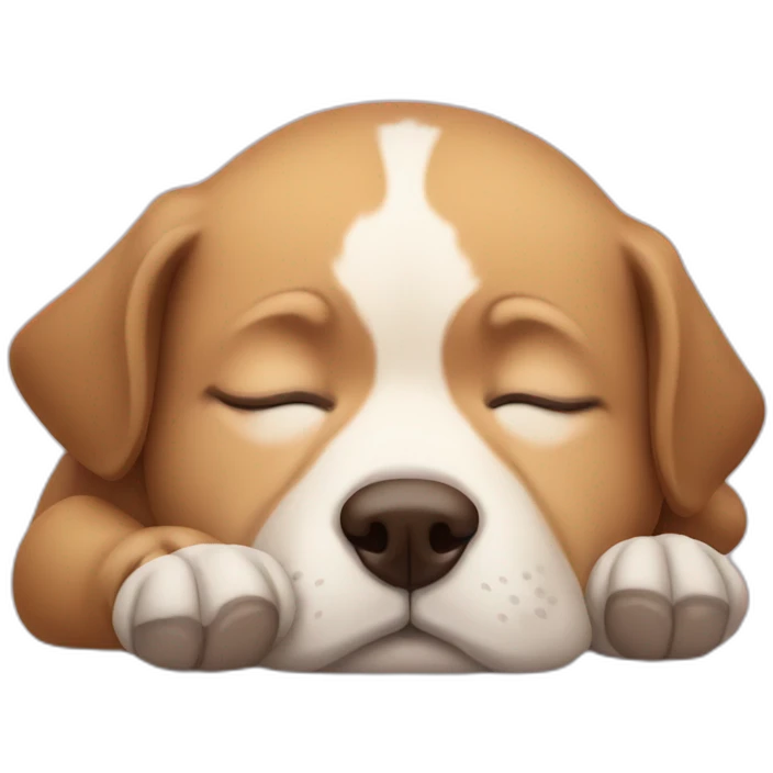 Sleeping dog emoji